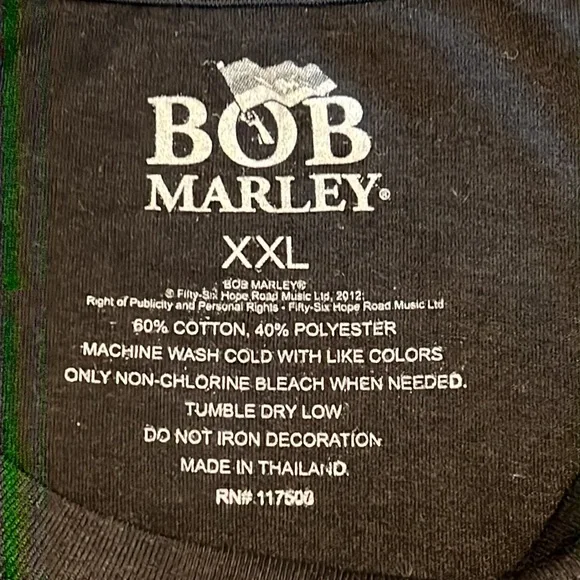 Bob Marley | Size XXL | Black | Women’s Short-sleeve T-shirt | NWOT - Picture 4 of 4